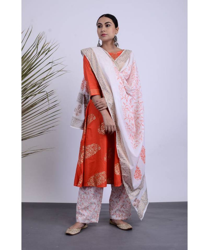 Angele Cotton Hand Block Set of three