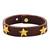 Brown Leather Bracelet by Squad Collection