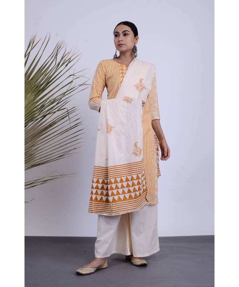 Omika Cotton Hand Block Set Three