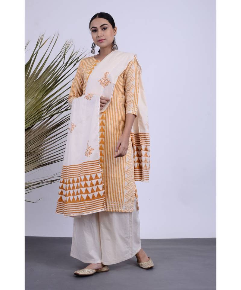 Omika Cotton Hand Block Set Three