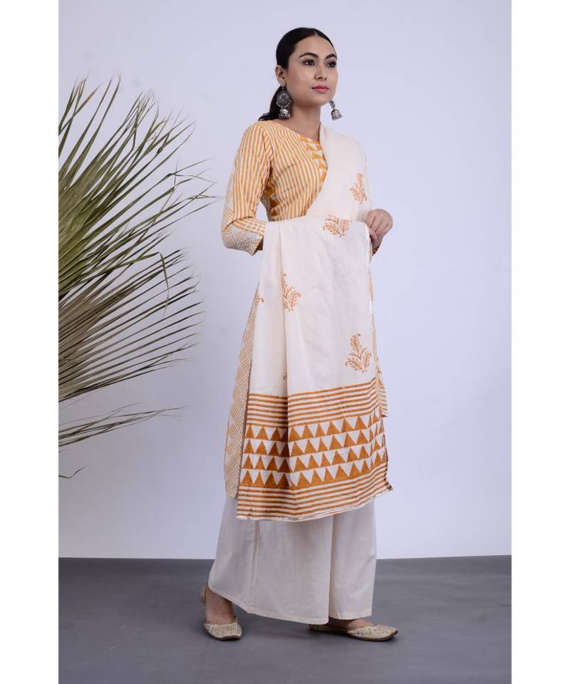 Omika Cotton Hand Block Set Three