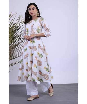Havana Hand Blocked Kurta Pant Set of Two 1