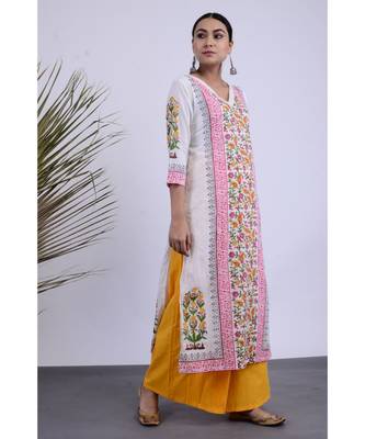 Avni Hanblock Kurta Set Three 2
