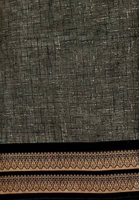 Women'S Grey & Black Cotton Printed Readymade Salwar Suit Set 4