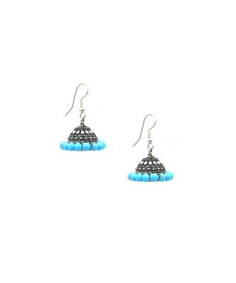 Multicolor Silver & Gold Plated Combo Of 2 Jhumki Earrings For Women/Girls 2