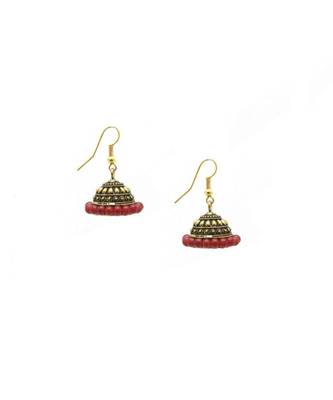 Multicolor Silver & Gold Plated Combo Of 2 Jhumki Earrings For Women/Girls 3