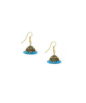 Multicolor Silver & Gold Plated Combo Of 2 Jhumki Earrings For Women/Girls 2