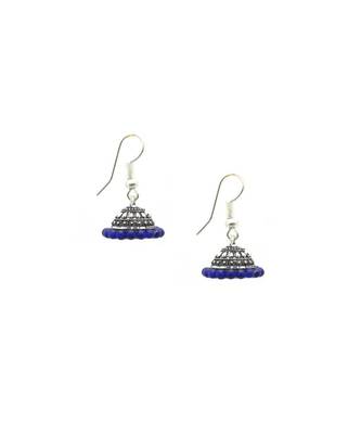 Multicolor Silver & Gold Plated Combo Of 2 Jhumki Earrings For Women/Girls 3
