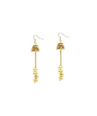 Gold Plated Jhumki Earrings For Women & Girls 3