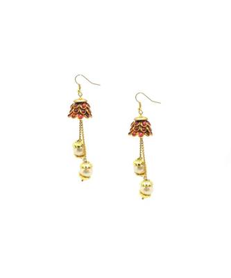 Gold Plated Jhumki Earrings For Women & Girls 3