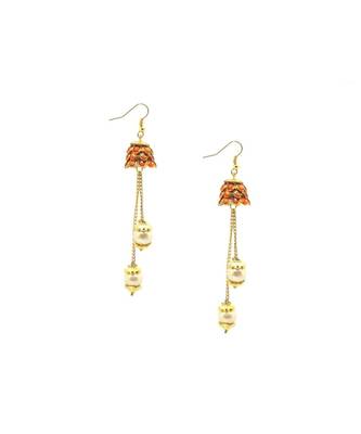 Gold Plated Jhumki Earrings For Women & Girls 3