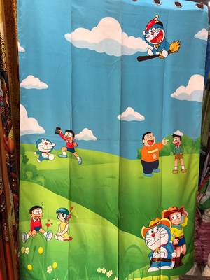 doraemon polyester curtains 1