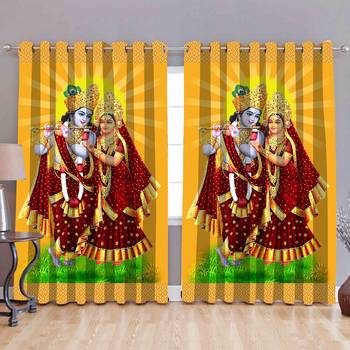 radhekrishana love polyester curtains 1
