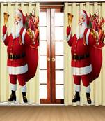 santa full polyester curtains
