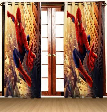 spider man polyester curtains 1