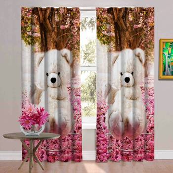 teddy white polyester curtains 1