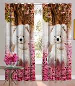 teddy white polyester curtains