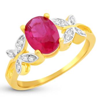 Gold crystal rings 1