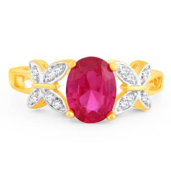Gold crystal rings 2