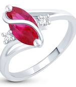 Silver crystal rings