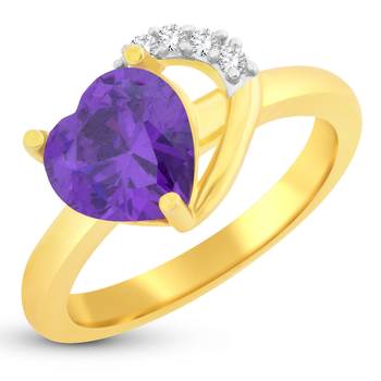 Gold crystal rings 1
