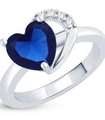 Silver crystal rings