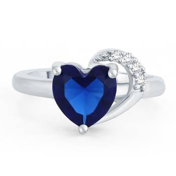 Silver crystal rings 2