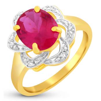 Gold crystal rings 1