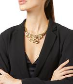 Gold malachite necklaces