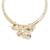 Gold malachite necklaces