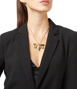 Gold malachite pendants