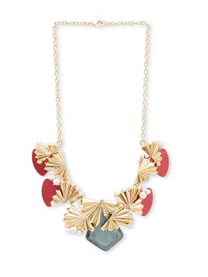Gold malachite necklaces 3