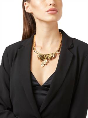 Gold malachite necklaces 1