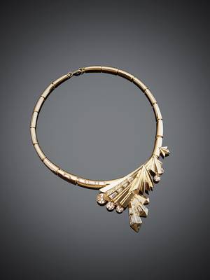 Gold malachite necklaces 4