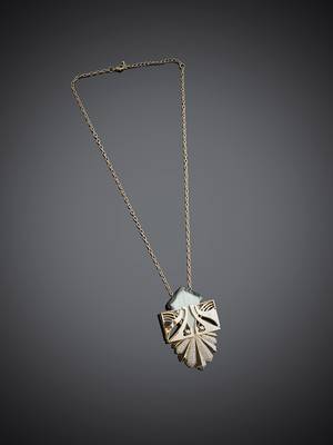 Gold malachite pendants 5