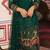 Green embroidered georgette salwar
