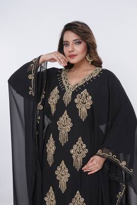 Dubai Kaftan Women Dress Moroccan Caftan Long Farasha Maxi Dress Al196 1