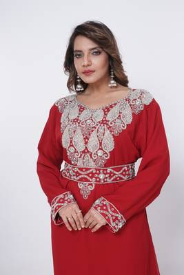 Dubai Kaftan Women Dress Moroccan Caftan Long Farasha Maxi Dress Al198 1