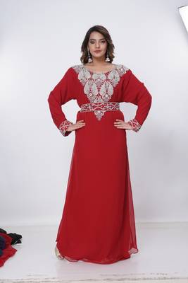 Dubai Kaftan Women Dress Moroccan Caftan Long Farasha Maxi Dress Al198 2