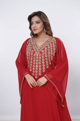Dubai Kaftan Women Dress Moroccan Caftan Long Farasha Maxi Dress Al202 2