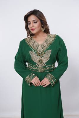 Dubai Kaftan Women Dress Moroccan Caftan Long Farasha Maxi Dress Al203 1