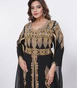 Dubai Kaftan Women Dress Moroccan Caftan Long Farasha Maxi Dress Al204
