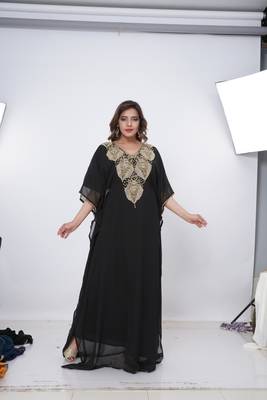 Dubai Kaftan Women Dress Moroccan Caftan Long Farasha Maxi Dress Al209 2