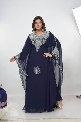 Dubai Kaftan Women Dress Moroccan Caftan Long Farasha Maxi Dress Al215 4