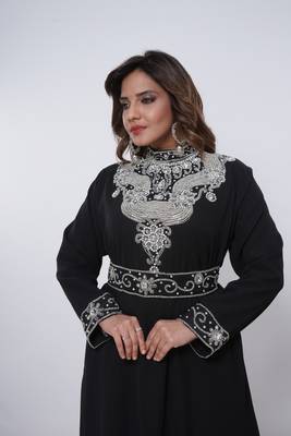 Dubai Kaftan Women Dress Moroccan Caftan Long Farasha Maxi Dress Al217 3
