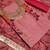 pink embroidered cotton unstitched salwar with dupatta