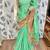 Green Embroidered Chiffon Saree With Blouse