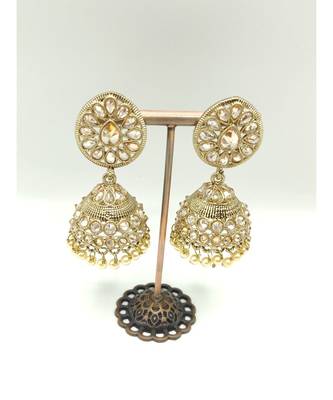 Grey Stone Earrings 2
