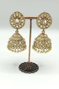 Grey Stone Earrings