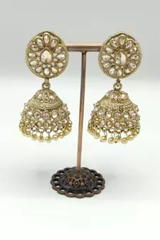 Grey Stone Earrings